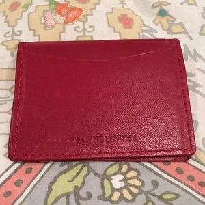 Genuine leather card holder